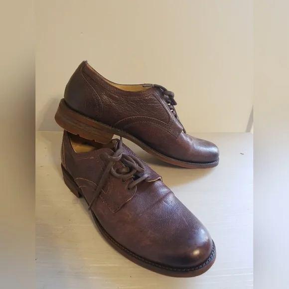 FRYE MEN\'S BROWN LEATHER OXFORDS‎ (sz 13) FRYE Men main image 2